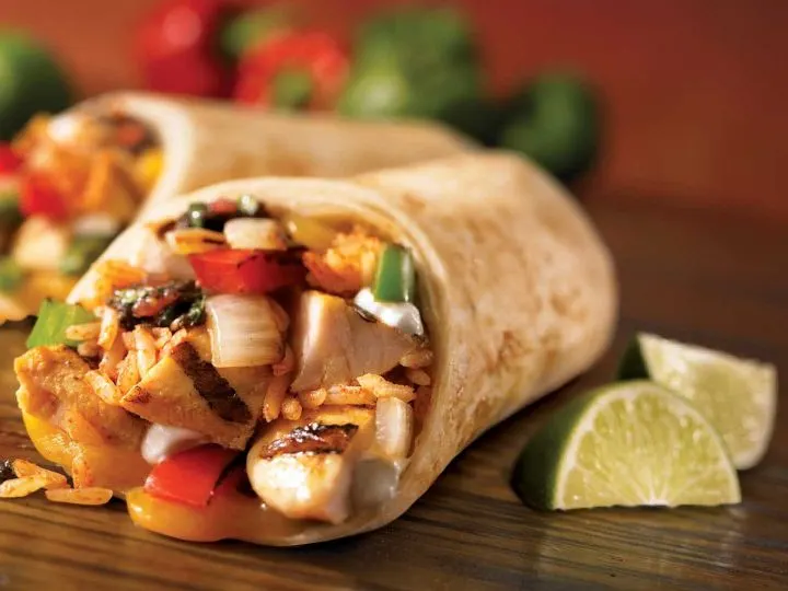 Filled burrito